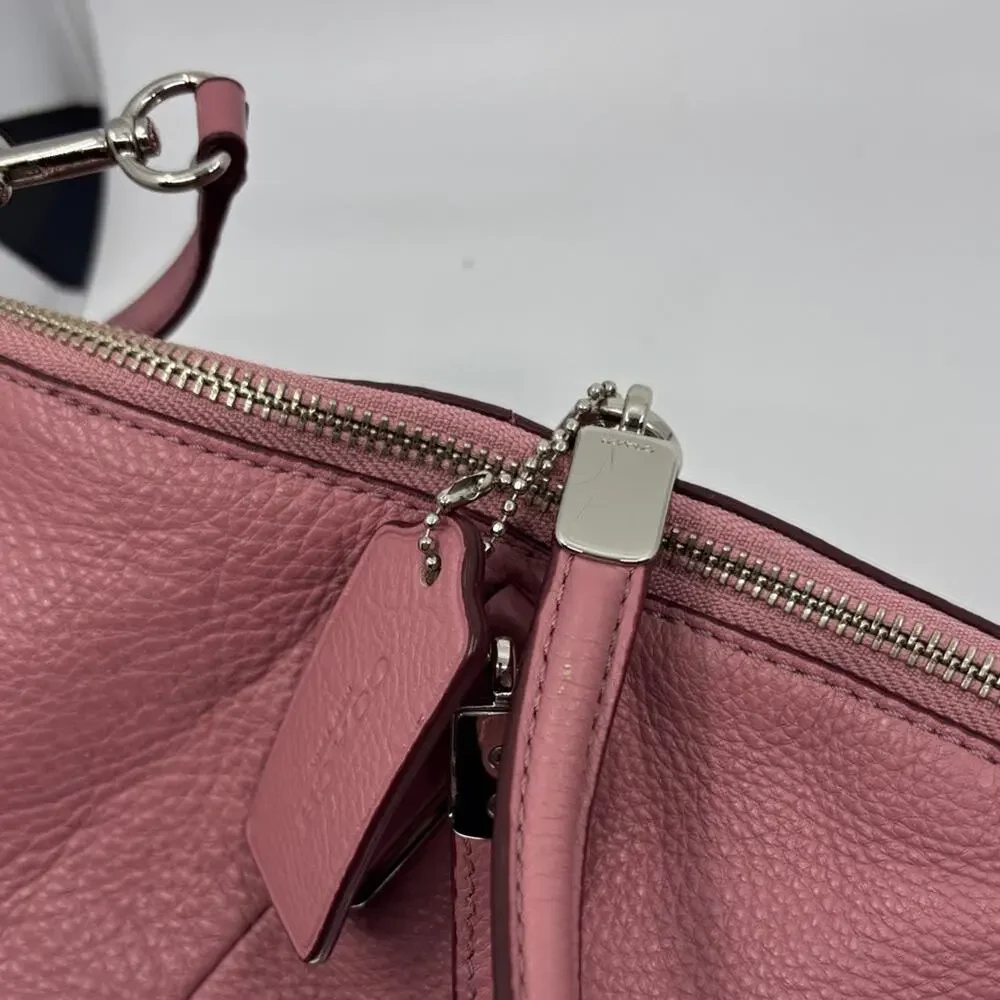 Coach Dusty Rose Leather Shoulder Bag - Picture 5 of 9